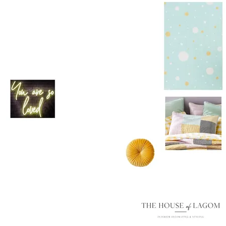 Girls Room, Confetti Wallpaper Interior Design Mood Board by The House of Lagom on Style Sourcebook