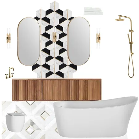 Bathroom - Art Deco Interior Design Mood Board by JulianaDias on Style Sourcebook