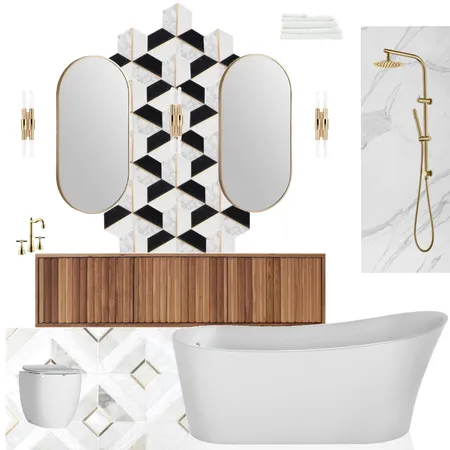 Bathroom - Art Deco Interior Design Mood Board by JulianaDias on Style Sourcebook