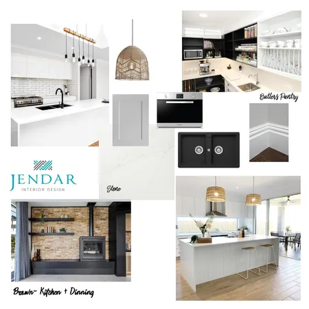 Brown's - Kitchen Interior Design Mood Board by Jendar Interior Design on Style Sourcebook