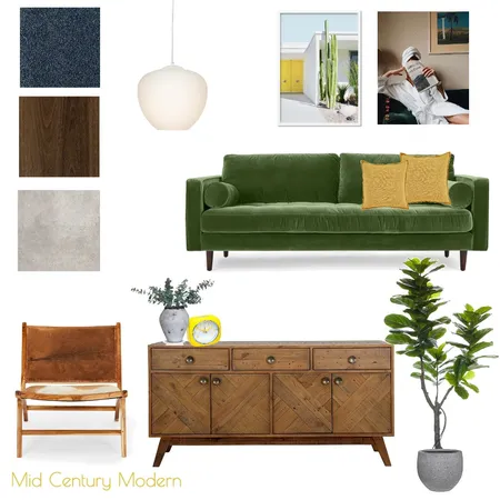 Mid Century Modern Interior Design Mood Board by By Marney Studio on Style Sourcebook