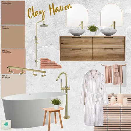 Earthy Bathroom Interior Design Mood Board by Fresh Start Styling & Designs on Style Sourcebook