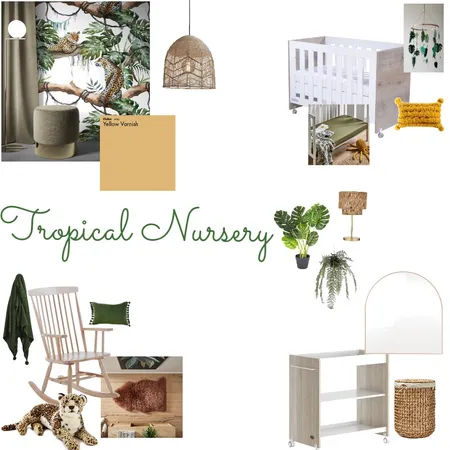 Tropical Nursery Interior Design Mood Board by Simply Posh on Style Sourcebook