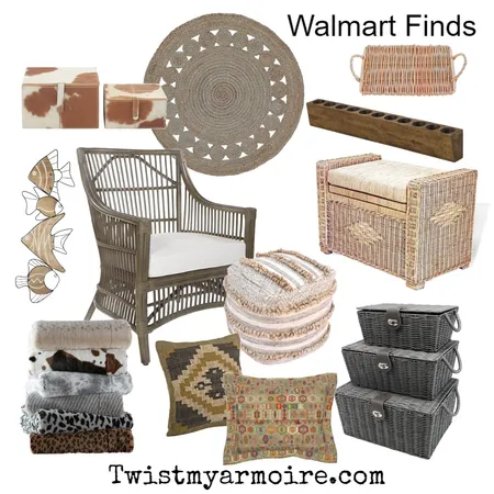 Walmart finds Interior Design Mood Board by Twist My Armoire on Style Sourcebook