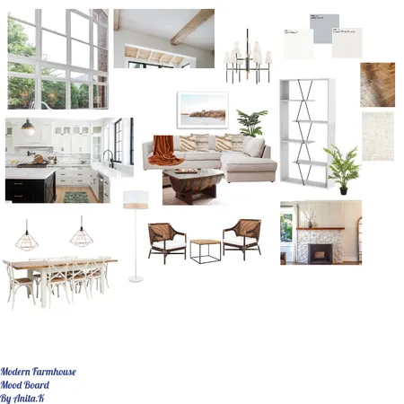 Modern Farmhouse Interior Design Mood Board by animats on Style Sourcebook