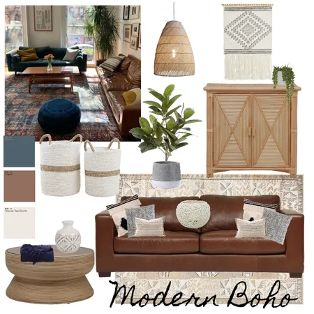 Modern Boho Interior Design Mood Board by KCN Designs on Style Sourcebook