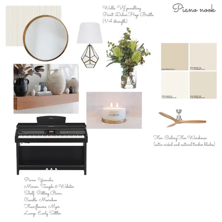 Piano nook Interior Design Mood Board by Turnerandco on Style Sourcebook