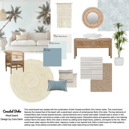 Coastal Boho Mood Board Interior Design Mood Board by corademi on Style Sourcebook