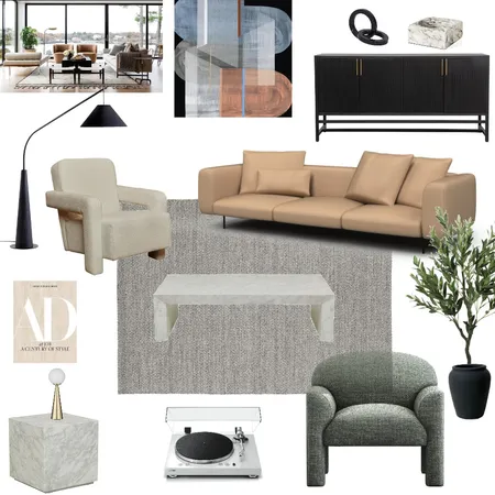 Lounge Room Interior Design Mood Board by Kylie A on Style Sourcebook