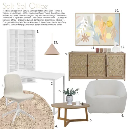 Salt Sol Design Office Interior Design Mood Board by SALT SOL DESIGNS on Style Sourcebook