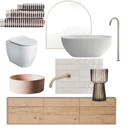 Bathroom pink Interior Design Mood Board by ferne on Style Sourcebook