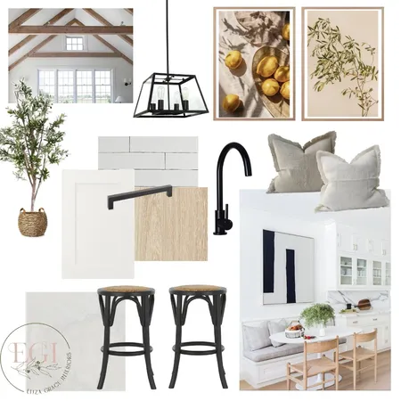 Country Farmhouse Kitchen & Dining Interior Design Mood Board by Eliza Grace Interiors on Style Sourcebook