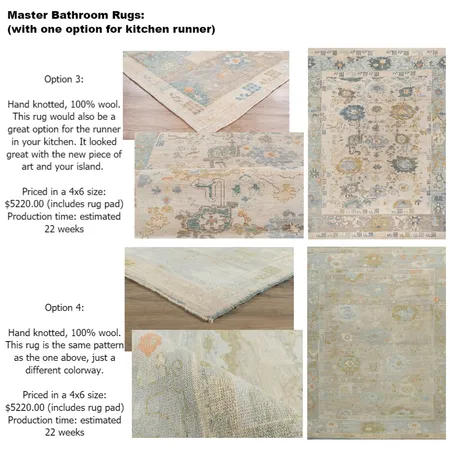 Moore CO master bathroom rugs 2 Interior Design Mood Board by Intelligent Designs on Style Sourcebook