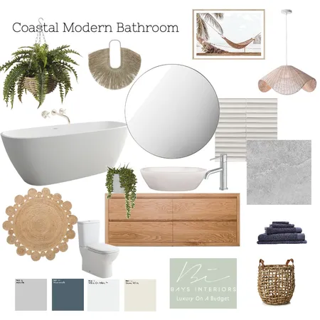 Modern Coastal Bathroom Interior Design Mood Board by BaysInteriors on Style Sourcebook