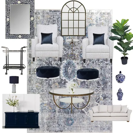 hamptons sitting room Interior Design Mood Board by katehunter on Style Sourcebook