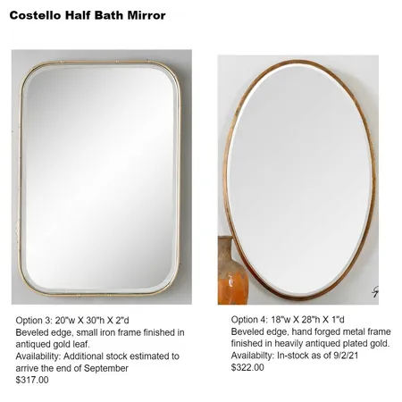 costello mirrors Interior Design Mood Board by Intelligent Designs on Style Sourcebook