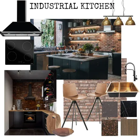 Industrial kitchen Interior Design Mood Board by ummulkiraam on Style Sourcebook