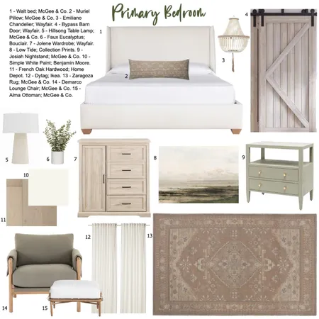 IDI - Client Primary Bedroom Interior Design Mood Board by deannahessdesign on Style Sourcebook