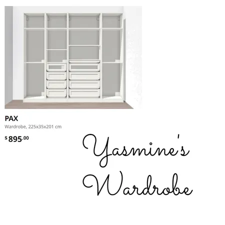 yasmine's wardrobe design Interior Design Mood Board by MiraDesigns on Style Sourcebook