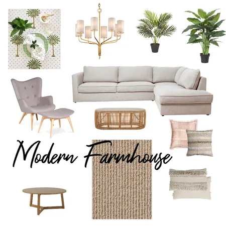 Modern Farmhouse Interior Design Mood Board by cathy turvill on Style Sourcebook