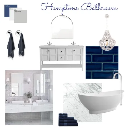 hamptons bathroom Interior Design Mood Board by anna sadlowski on Style Sourcebook