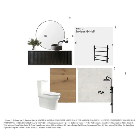 ensuite Interior Design Mood Board by ZJR on Style Sourcebook