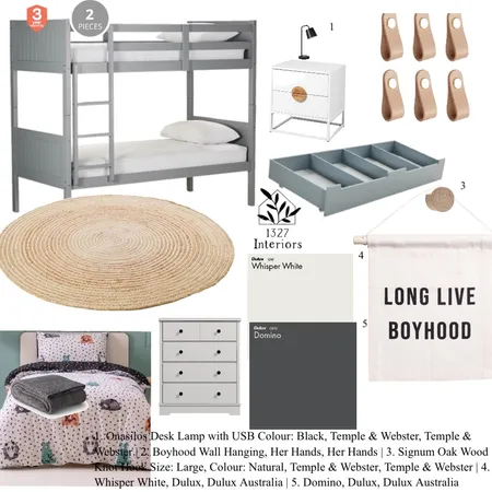 Boys room Interior Design Mood Board by Jojo641 on Style Sourcebook