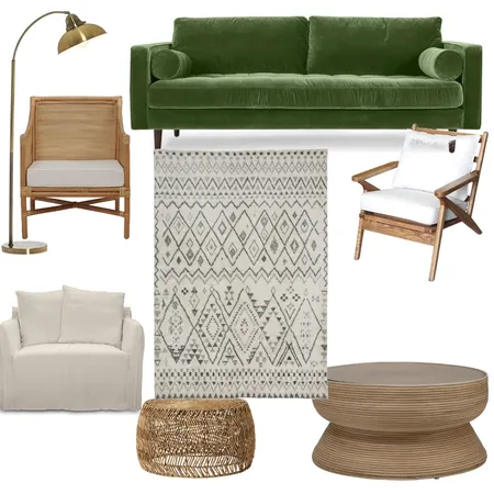 Living Room Green Interior Design Mood Board by Gail V on Style Sourcebook