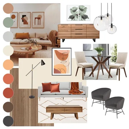 Living/Dining Moodboard Interior Design Mood Board by CjeSchmolzer on Style Sourcebook