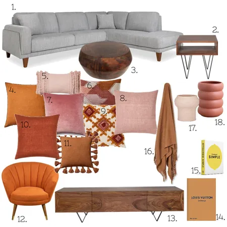 Family Room Interior Design Mood Board by Samantha McClymont on Style Sourcebook