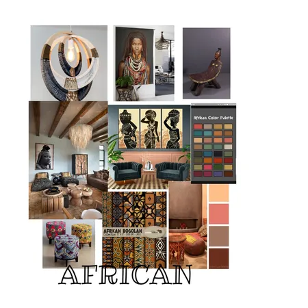african Interior Design Mood Board by Robyn Chamberlain on Style Sourcebook