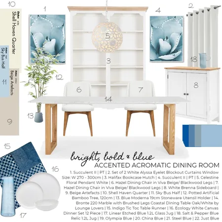 BRIGHT|BOLD|BLUE Interior Design Mood Board by Idesigns on Style Sourcebook