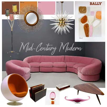 Mid-century colour Interior Design Mood Board by MandyM on Style Sourcebook