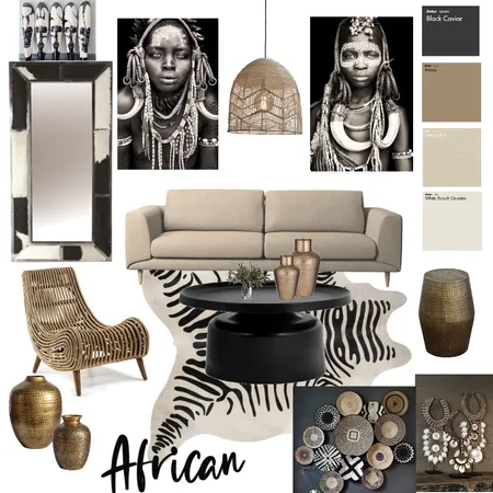 African Style Interior Design Mood Board by Jessyanne99 on Style Sourcebook