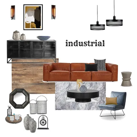 industrial living Interior Design Mood Board by Lannie on Style Sourcebook