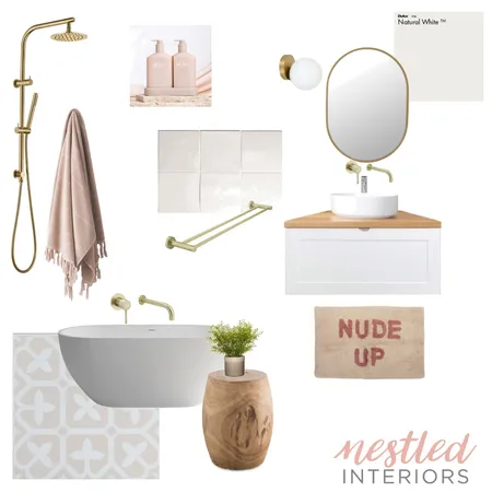 Forest Bathroom Interior Design Mood Board by Nestled Interiors on Style Sourcebook