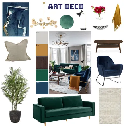 Art Deco Interior Design Mood Board by V on Style Sourcebook