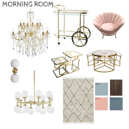 Morning Room - Hollywood Glam Interior Design Mood Board by Bilon on Style Sourcebook