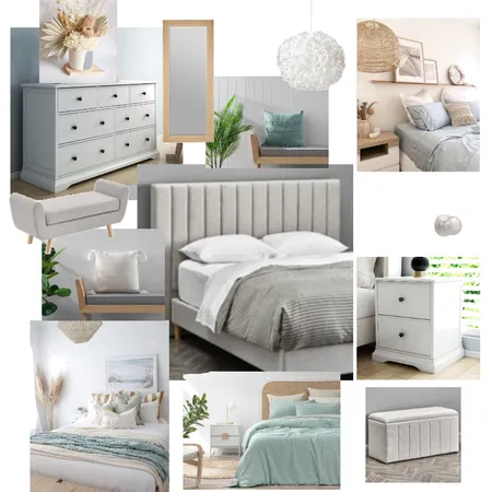 Main Bedroom - Modern Coastal Interior Design Mood Board by MK Property Styling on Style Sourcebook