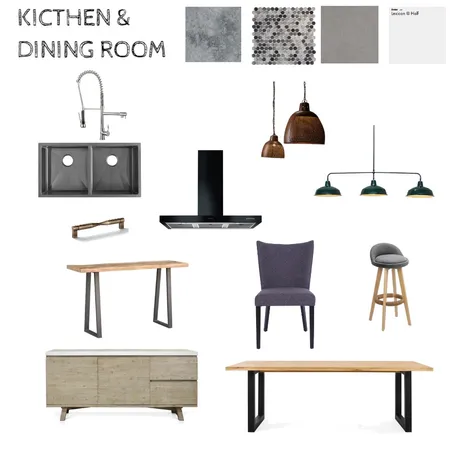 iNDUSTRIAL - KITCHEN & DINING Interior Design Mood Board by Bilon on Style Sourcebook