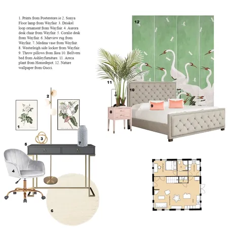 bedroom Interior Design Mood Board by Clare Miller on Style Sourcebook