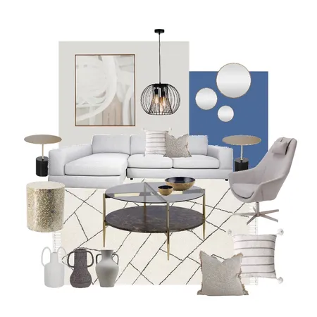 Luxe neutral living room Interior Design Mood Board by Stella George Design on Style Sourcebook