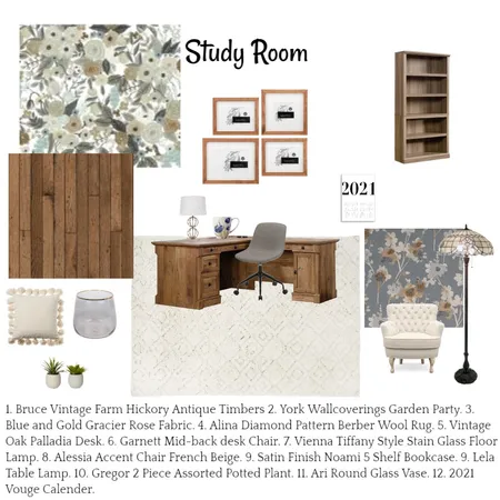 Study Room Module 9 Interior Design Mood Board by BriannaStarr on Style Sourcebook