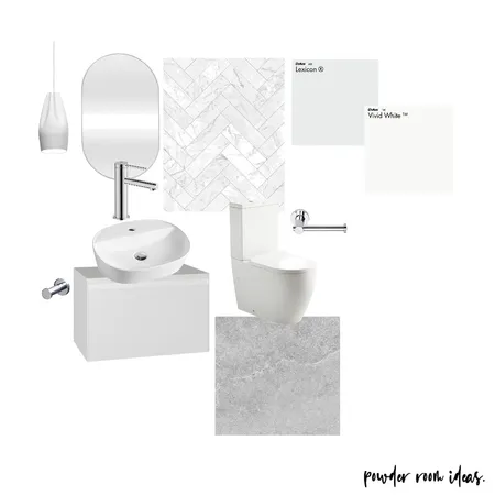 Powder Room Ideas Interior Design Mood Board by KylieKSID on Style Sourcebook