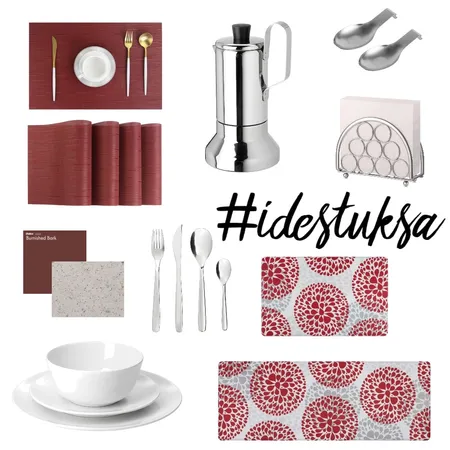collage de cocina tonos rojos Interior Design Mood Board by Rebeca sarmiento on Style Sourcebook