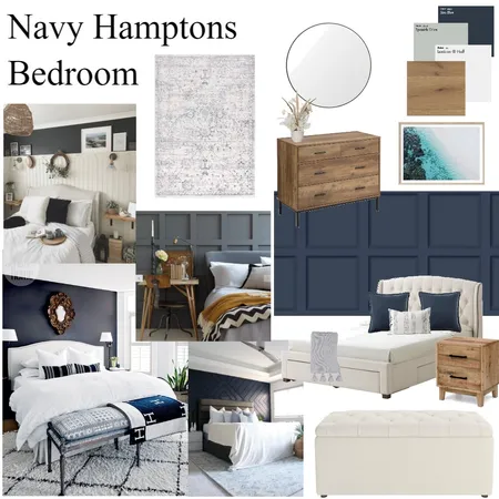 Navy Hamptons Interior Design Mood Board by rachweaver21 on Style Sourcebook