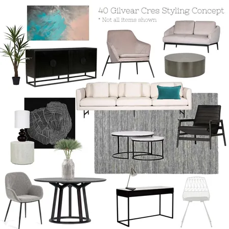 Style to sell - Gilvear cres project Interior Design Mood Board by The Ginger Stylist on Style Sourcebook