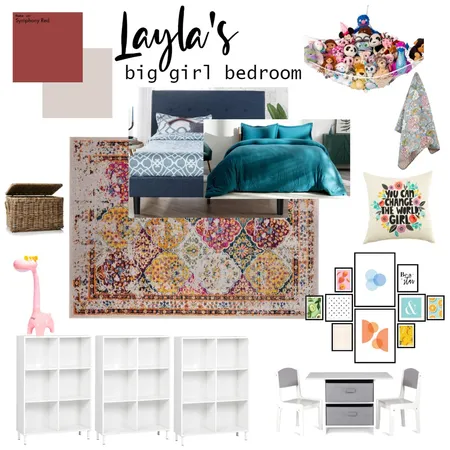 Layla's big girl bedroom Interior Design Mood Board by janiehachey on Style Sourcebook