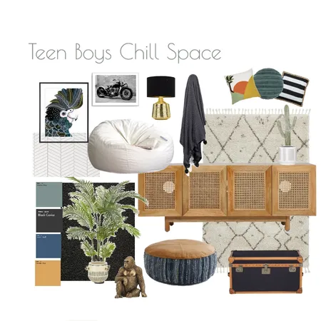 Teen Boy Chill Space Interior Design Mood Board by Georgie Ashworth on Style Sourcebook