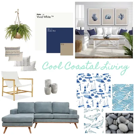 Cool Coastal Living Interior Design Mood Board by LinCatt on Style Sourcebook